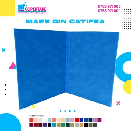 mapa catifea bleu