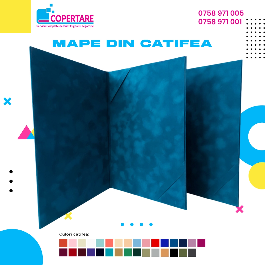 mape catifea turcoaz Mape din catifea Albastru Royal - imagine 13