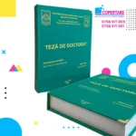 tipar lucrare diploma coperta hardcover catifea_verde