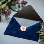 Plicuri din catifea albastru royal - imagine 4