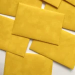 Plicuri din catifea lemon - imagine 2