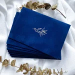 Plicuri din catifea albastru royal - imagine 3