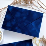 Plicuri din catifea albastru royal - imagine 2