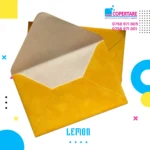 Plicuri din catifea lemon