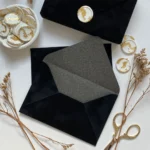 Plicuri din catifea negru - imagine 2